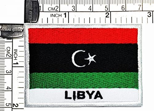 Kleenplus 2kom. 1, 7X2, 6 INČA. Libija Zastava Patch država nacionalna zastava vezene aplikacije bedž zakrpe DIY jakna T-Shirt farmerke