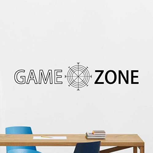 Game Zone Zidni naljepnica Gamer Zidni znak Citat Vinil Poster Gamer Soba Sign Video igre Zidna umjetnost Gaming Sob Decor naljepnica