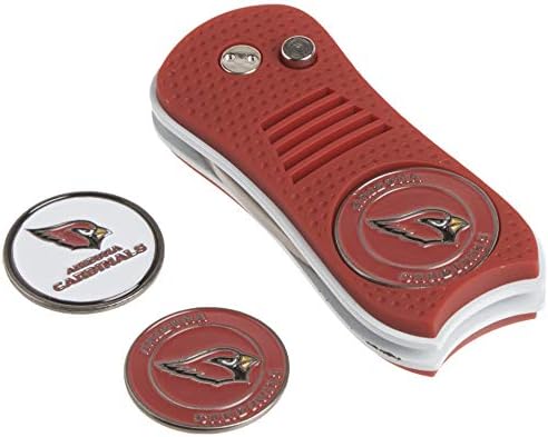 Team Golf NFL Arizona Cardinals Poklon Set Switchblade Divot alat sa 3 dvostrana magnetna kuglična markera, patentirani dizajn sa