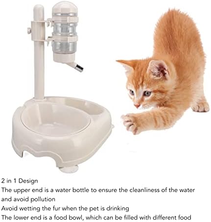 Dozator za vodu za kućne ljubimce, spriječiti klizanje podesive visine posuda za pseću vodu zdjela automatska hranilica za hranu za pse za štene mačke
