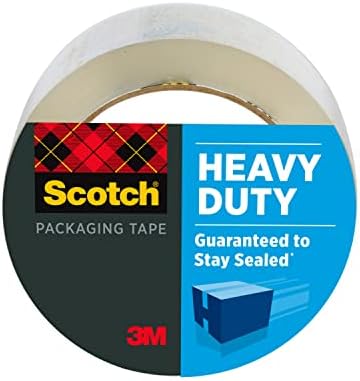 Scotch traka za pakovanje za teške uslove rada, 1.88 x 54.6 yd, dizajnirana za pakovanje, otpremu i slanje poštom, Jaka Zaptivka na