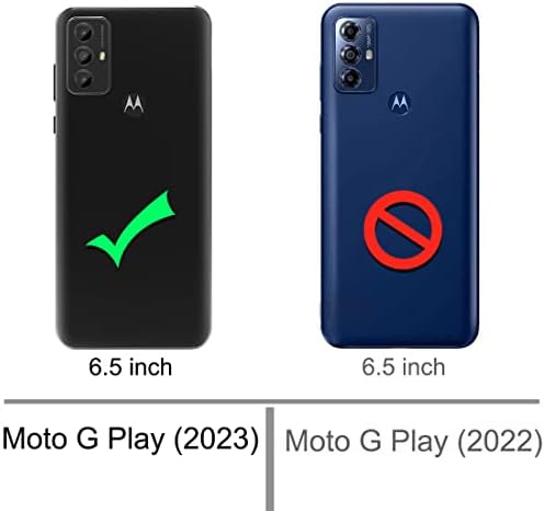 Osophter za Moto G Play 2023 futrolu, Moto G Power 2022 futrolu sa 2kom štitnika ekrana sa apsorpcijom udara fleksibilni TPU gumeni