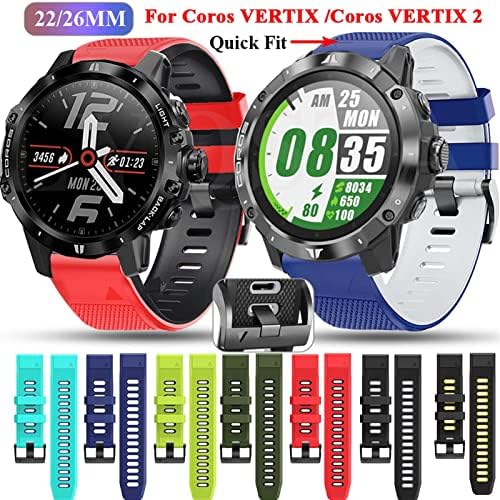 FACDEM 22 26 mm Smart Watch Trake za Coros Vertix 2 Mekani silikonski SmartWatch za Garmin Fenix ​​6 5x 6x Corosova narukvica za zglobove