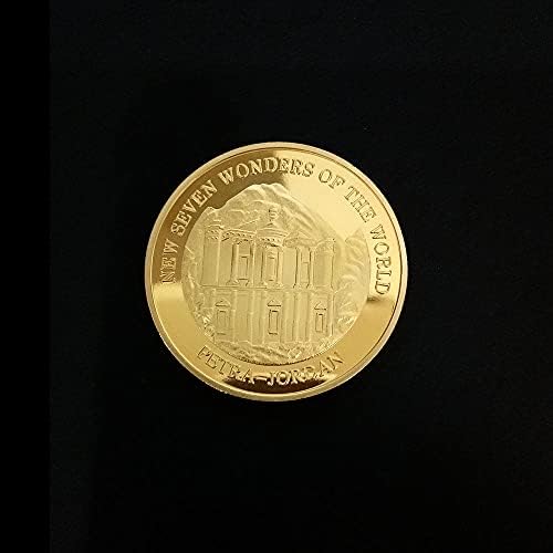 2007 Sedam čuda svjetske pozlaćene komemorativne značke Veliki zid Kineski komemorativni kovani novčić Kombibilna dekoracija kovanice