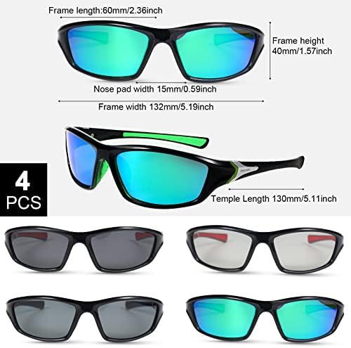 TOODOO 4 para muške polarizirane naočare za sunce sa UV zaštitom naočare za vožnju sport za sportske aktivnosti na otvorenom