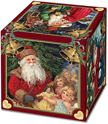 Old World Božić staklo vazduh ukras sa s-kukom i poklon kutija, igračka i hobi kolekcija