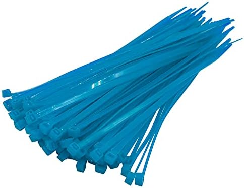 Baomain plastični najlon Zip kabl veze sa samo zaključavanjem 12 inča plave 4,5 mm 5x300 pakovanje od 100