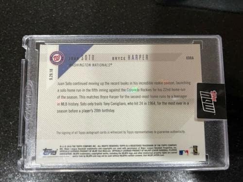 2018 FAPPS sada Bryce Harper Juan Soto RC Dual Autograph na kartici Auto plavi / 49 SP - bejzbol ploče sa autogramiranim karticama