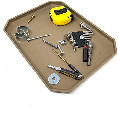 Bakreni bazin EDC džepni kipka za kucanje Valet Tray Bedside Nightrand Organizer Full FDE