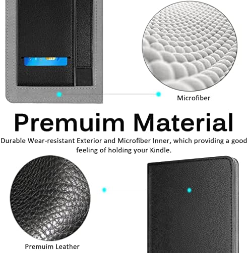 Miimall kompatibilna sa Kindle Paperwhite kožnom futrolom 11. generacije 2021. sa priključkom za magnetnu traku za ruke za kartice