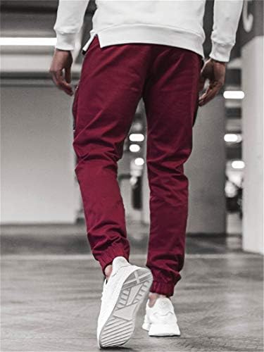 Andongnywell Mens Casual Hlače Multi-džepovi Modni teret za teretane Gym patentne patentne pantalone sa džepom pantalone