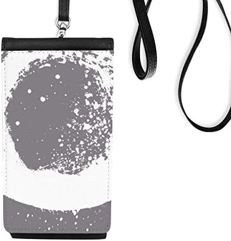 Bijela tinta s umjetničkim uzorka Telefon novčanik torbica Viseće mobilne torbice Crni džep