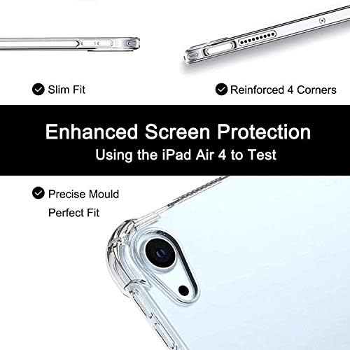 TPU iPad Air 5th / 4. jasan slučaj sa olovkom otporan na udarce, xuyicc prozirni silikonski gel gumeni poklopac za iPad Air 5. generaciju