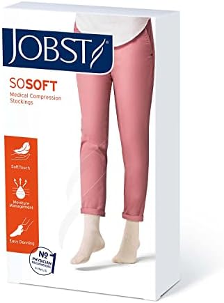 JOBST Sosoft kompresijske čarape, 8-15 mmHg, Visoko do koljena, rebrasti, zatvoreni prst