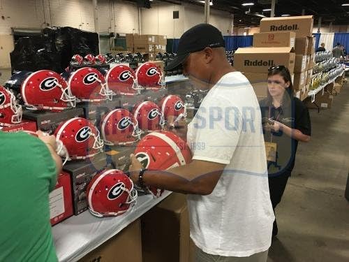 Hines Ward potpisao Georgia Bulldogs pune veličine NCAA kacige sa autogramom za koledž