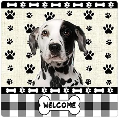 Dalmatinski metalni znak dobrodošlice štene pas Paw Paw bojenje kostiju prilagođene pasmine pasa Kućni ljubimci vlasnici pasa poklon