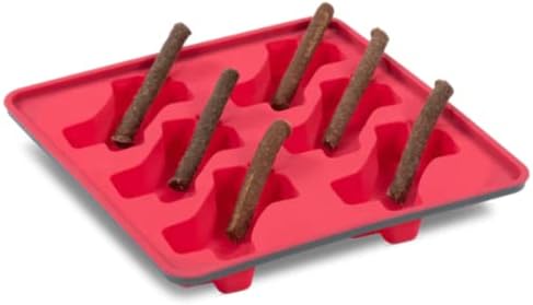 Messy Mutts uokvireni silikonski kalup za sladolede | 10 x 10 | 6 poslastica koje se lako Pune po poslužavniku | linije za punjenje