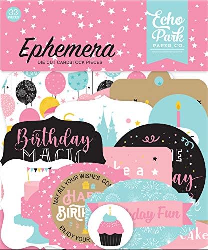 Echo Park Paper Company Magical Birthday Girl Ephemera