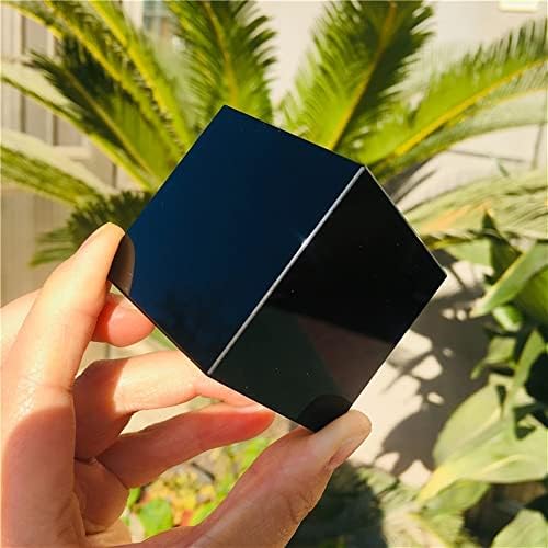 WGPHD meditacija Početna Crna obsidian Square Cube Black Obsidian Cube Bealing Crystal Rasplet Negativne energetske drago kamenje