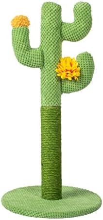 Meksički stub za grebanje u stilu kaktusa, 23 inča visok grebač za mačke od kaktusa sa prirodnim užetom od sisala, izdržljiv vertikalni