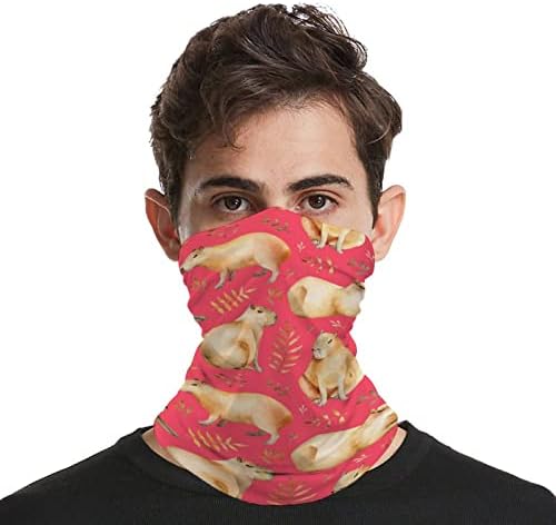 Slatka ružičasta kapibara maska za lice Bandana pola za zaštitu od vjetra od prašine Balaclava trake za glavu pokrivala za glavu
