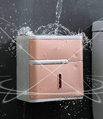 FXBZA toaletni držač za papir Nema bušenja Držač za kolut za prolaze zidni nosač sa skladištem za polje za toaletni papir za držač za toalet za kupaonicu Hotel Kuhinja-mornarica