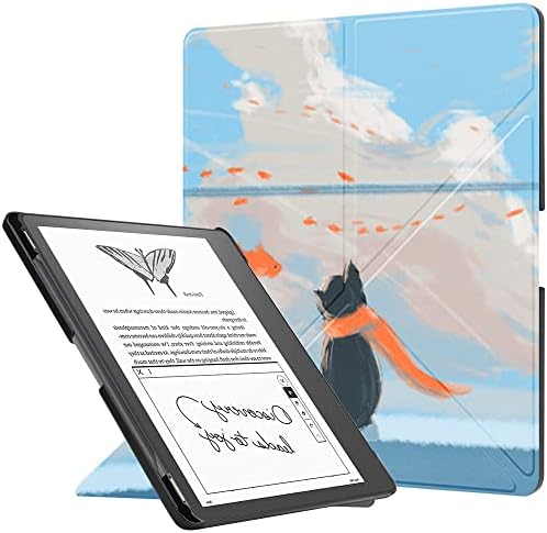 Futrola za Kindle Scribe 10,2 inča 2022 izdanje sa držačem za olovku, sve novo premium PU kožno sklopivo postolje Pametni zaštitni