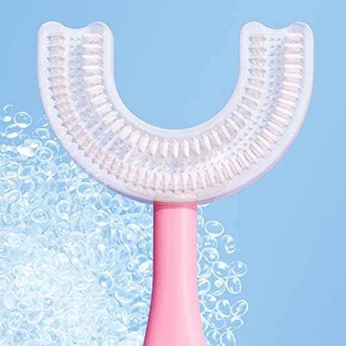 Vzdsddef Makaron dječje u obliku četkice za zube u obliku djece slatka crtani kreativni silikonski ručni čišćenje četkica za zube 2419