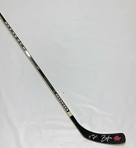 Brianne Jenner potpisao hokejski štap tima Kanada 2022. Olimpijada Peking MVP PSA COA - AUTOGREM NHL štapići