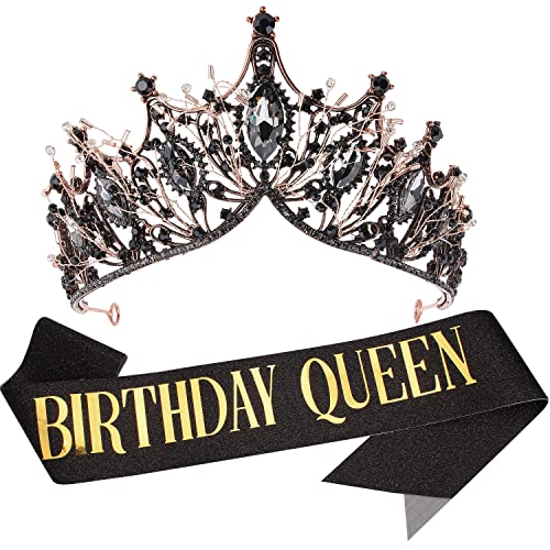 Rođendanske tijare za žene, rođendanske kraljice Krune za žene, Rođendanska krila kruna rođendanske djevojke, Sretna Rođendanska kraljica