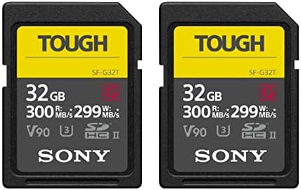 Sony 32GB UHS-II teška SD kartica G-serije sa brzinama čitanja do 300MB / s i brzinama pisanja do 299MB / s - vodootporna i otporna na prašinu