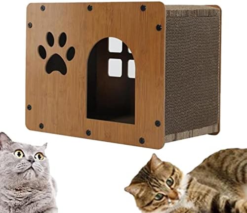 BREWIX Cat House & amp; grebalica valovita kartonska veličina 55x29x28cm udobna za Ležanje na široko korištenim potrepštinama za kućne