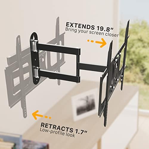 Joy Worker Full Motion TV Zidni nosač, zidni zidni nosač sa jednom zglobnom rukom, univerzalni zidni nosač televizora za televiziju