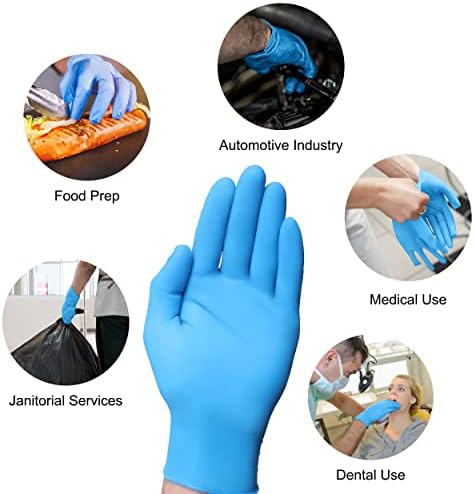 Vguard A11a11 nitrilne gumene rukavice za jednokratnu upotrebu-3,5 mil plava kutija za nitrilne rukavice bez praha