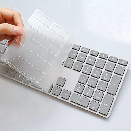 Ultra Thin TPU Keyboard Cover Skin za Microsoft Modern Keyboard EKZ-00001 sa otiskom prsta ID & površina tastatura WS2-00025