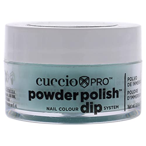 Cuccio Pro puder poljski Dip - akvamarin - lak za nokte za manikir & pedikir, lako & amp; brzo nanošenje/uklanjanje - nije potrebno LED / UV svjetlo - netoksično, bez mirisa, visoko pigmentirano-0,5 oz