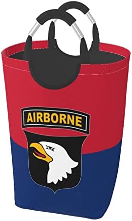Yruoout Zastava Američke 101. Vazdušno-desantne divizije korpa za veš velika torba za veš koša za veš sklopiva vodootporna kanta za