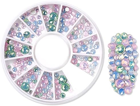 n / A Opal 3d kristalni nokti Art Rhinestone Glitter male nepravilne perle Flatback staklo Nail Art dekoracija kamen u točkovima DIY