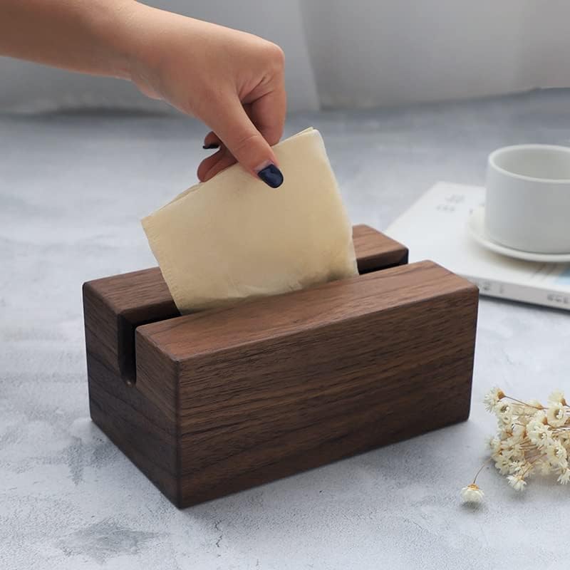 Walnut Paper kutija Drvena kutija za tkivo dnevni boravak ubrus kutija za papir kutija za domaćinstvo