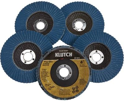 Klutch 4in. Flap diskovi - 5-pk. Tip 29, 80 Grit