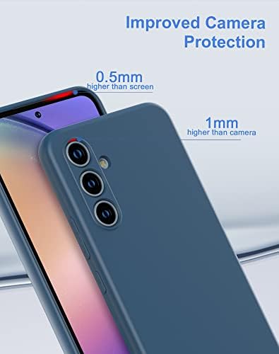 Cresoe Case za Samsung Galaxy A54 5G tanki TPU poklopac sa zaštitom fotoaparata Meka unutrašnjost tanka fleksibilna futrola za telefon za Galaxy A54 - plavu