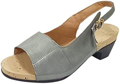 Sandale sa platformama Aaiyomet Chunky Heel, sandale Žene Vintage blok cipele na petu Udobne cipele sa petom sandale Sandale