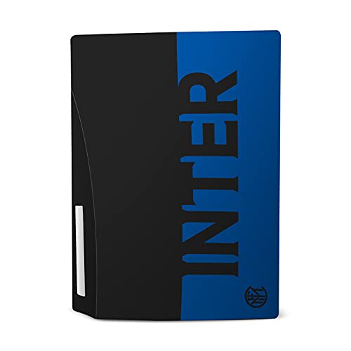Dizajn kućišta za glavu zvanično licenciran Inter Milan plavi i crni Full Logo mat vinil naljepnica za prednju ploču Gaming skin Case Cover kompatibilan sa Sony Playstation 5 PS5 disk Edition Console