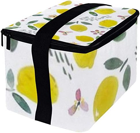 Nepropusna kutija za ručak, izolovana Bento kutija za muškarce i žene za odrasle, kanta za ručak za višekratnu upotrebu sa naramenicom limunovo voće