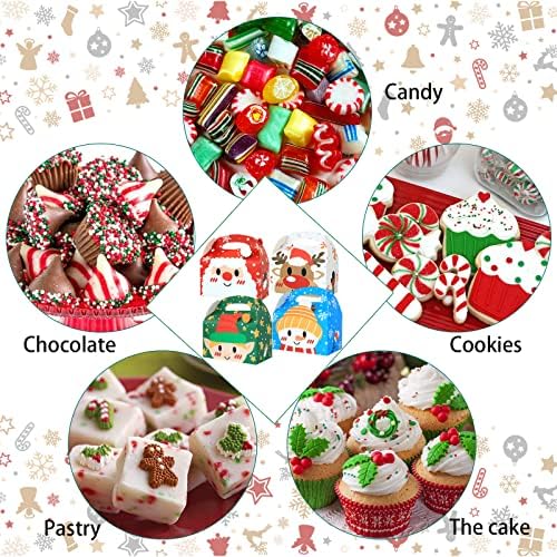 Lucleag 12 Pack Božićni poklon kutije za poklone, Božić Santa, Reindeer, Snowman, ELF Design pokloni Candy pokloni za djecu, Božić