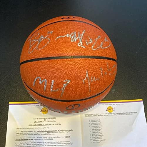 Kobe Bryant 2015-16 Finalna sezona Los Angeles Lakers tim potpisao košarka JSA - AUTOGREME KOŠARICE