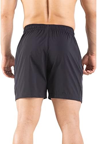 Gaglg muške kratke hlače za trčanje od 5 2 pakovanja Brzosušeće sportske hlače za teretanu s džepovima sa patentnim zatvaračem
