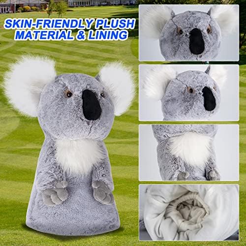 Cozion Golf Headcovers - navlake za golf klub Koala za šume i vozača, slatke pokrivače za golf klub za životinje