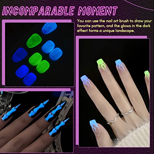 SAVILAND svijetli u setu tamnih lakova za nokte 12 trendi boja svjetleći Neonski gel Set lakova za nokte Soak off U V/LED Reflective Glow Effect Gel lak za DIY Nail Art dizajn pokloni za žene