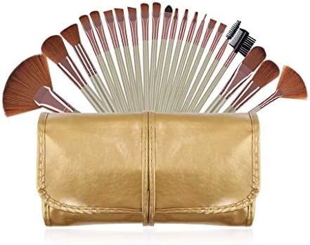 Četkica za šminke 22pcs četkica za šminkanje komplet zaklade u prahu za sjenilo za usne Blusher Brush Braon kosa Make up četkice Set alata